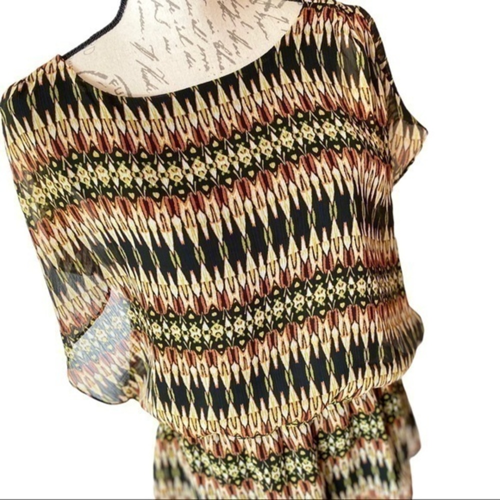 Willie Smith Geometric Design Blouse